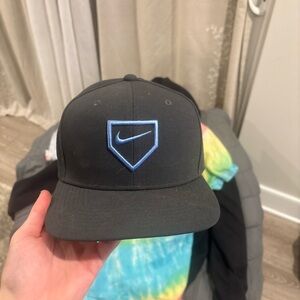 Nike Black Cap with Light Blue Emblem
